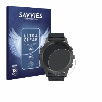 Parte frontal de un envase de producto con el logotipo de la marca Savvies. Al lado se muestra el dispositivo North Edge Apach