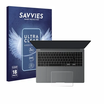 Parte frontal de un envase de producto con el logotipo de la marca Savvies. Al lado se muestra el dispositivo Samsung Galaxy B