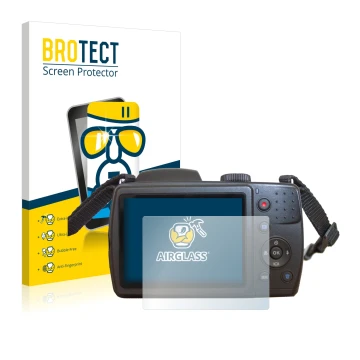 Parte frontal de un envase de producto con el logotipo de la marca BROTECT. Al lado se muestra el dispositivo MEDION Life X440