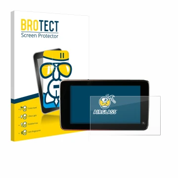 Parte frontal de un envase de producto con el logotipo de la marca BROTECT. Al lado se muestra el dispositivo BMW 5 F11 Tourin