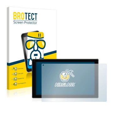 Parte frontal de un envase de producto con el logotipo de la marca BROTECT. Al lado se muestra el dispositivo Blaupunkt Endeav
