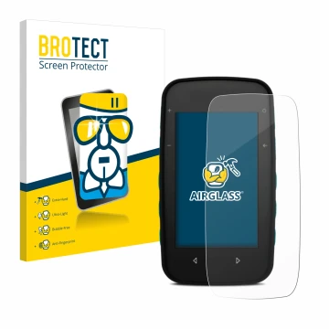 Parte frontal de un envase de producto con el logotipo de la marca BROTECT. Al lado se muestra el dispositivo CompeGPS TwoNav 