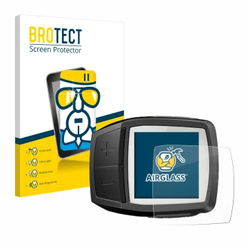 Parte frontal de un envase de producto con el logotipo de la marca BROTECT. Al lado se muestra el dispositivo Bosch Purion con