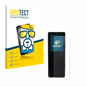 Parte frontal de un envase de producto con el logotipo de la marca BROTECT. Al lado se muestra el dispositivo Stromer ST2 Omni