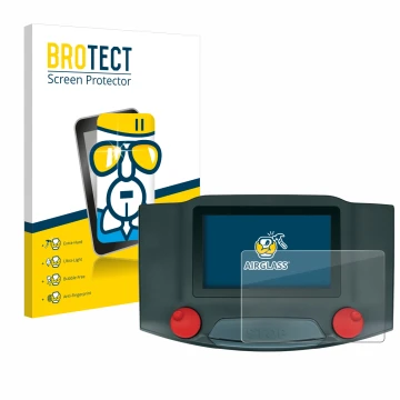 Parte frontal de un envase de producto con el logotipo de la marca BROTECT. Al lado se muestra el dispositivo Märklin Central 