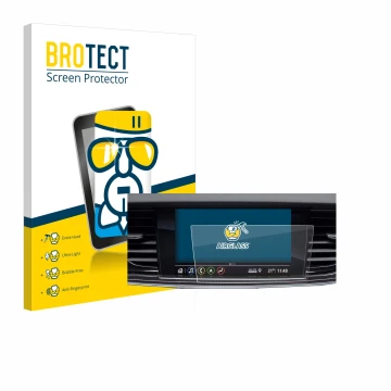 Parte frontal de un envase de producto con el logotipo de la marca BROTECT. Al lado se muestra el dispositivo Opel Insignia 20