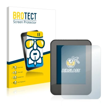 Parte frontal de un envase de producto con el logotipo de la marca BROTECT. Al lado se muestra el dispositivo Neodrives neoMMI