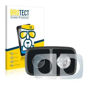 Parte frontal de un envase de producto con el logotipo de la marca BROTECT. Al lado se muestra el dispositivo Cycliq Fly12 CE 