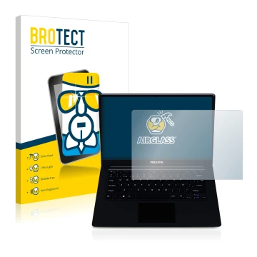 Parte frontal de un envase de producto con el logotipo de la marca BROTECT. Al lado se muestra el dispositivo Prixton Flex Pro
