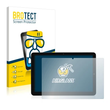 Parte frontal de un envase de producto con el logotipo de la marca BROTECT. Al lado se muestra el dispositivo Mediacom SmartPa