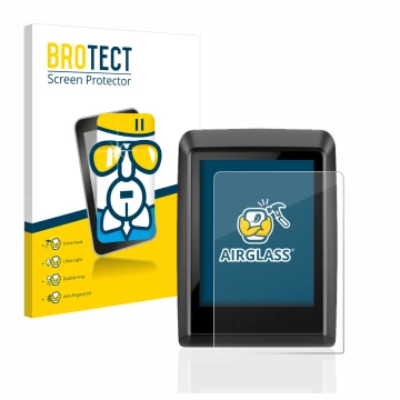 Parte frontal de un envase de producto con el logotipo de la marca BROTECT. Al lado se muestra el dispositivo Bosch Kiox 300 c