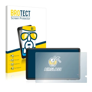Parte frontal de un envase de producto con el logotipo de la marca BROTECT. Al lado se muestra el dispositivo Pritom L8 con su