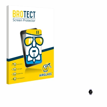 Parte frontal de un envase de producto con el logotipo de la marca BROTECT. Al lado se muestra el dispositivo Samsung Galaxy W