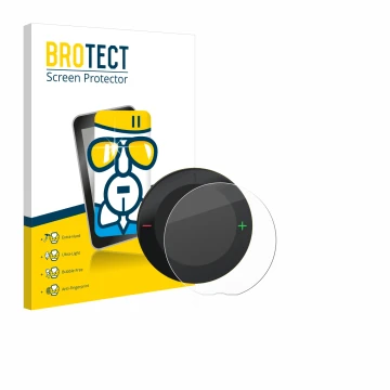 Parte frontal de un envase de producto con el logotipo de la marca BROTECT. Al lado se muestra el dispositivo Beeline Velo 2 c