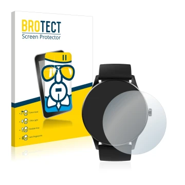 Parte frontal de un envase de producto con el logotipo de la marca BROTECT. Al lado se muestra el dispositivo Denver SW-173 co