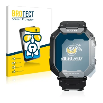 Parte frontal de un envase de producto con el logotipo de la marca BROTECT. Al lado se muestra el dispositivo Bengux C20 con s