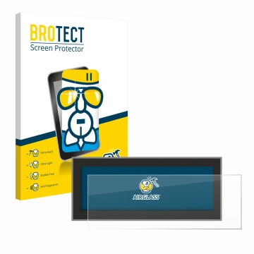 Parte frontal de un envase de producto con el logotipo de la marca BROTECT. Al lado se muestra el dispositivo Opel Astra L 202