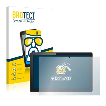 Parte frontal de un envase de producto con el logotipo de la marca BROTECT. Al lado se muestra el dispositivo Acer ACTAB1422 1
