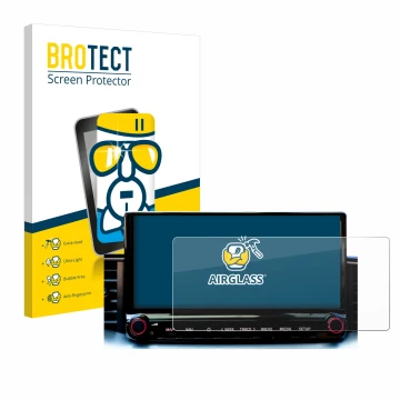 Parte frontal de un envase de producto con el logotipo de la marca BROTECT. Al lado se muestra el dispositivo Kia Xceed 2023 I