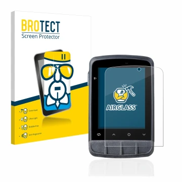 Parte frontal de un envase de producto con el logotipo de la marca BROTECT. Al lado se muestra el dispositivo Giant Dash L200 