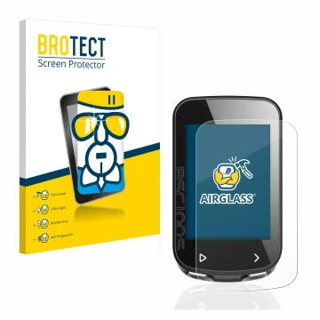 Parte frontal de un envase de producto con el logotipo de la marca BROTECT. Al lado se muestra el dispositivo iGPSPORT BSC100S