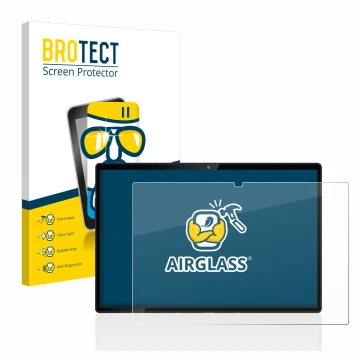 Parte frontal de un envase de producto con el logotipo de la marca BROTECT. Al lado se muestra el dispositivo Mediacom SmartPa