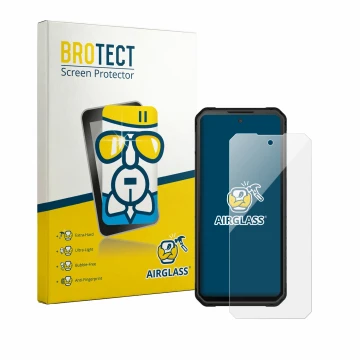 Parte frontal de un envase de producto con el logotipo de la marca BROTECT. Al lado se muestra el dispositivo iiiF150 Raptor 4