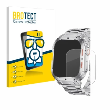 Parte frontal de un envase de producto con el logotipo de la marca BROTECT. Al lado se muestra el dispositivo LIGE K-57 1.96