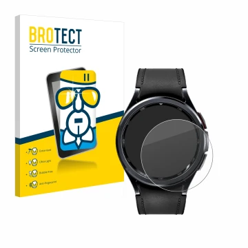 Parte frontal de un envase de producto con el logotipo de la marca BROTECT. Al lado se muestra el dispositivo Samsung Galaxy W