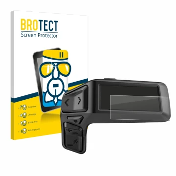 Parte frontal de un envase de producto con el logotipo de la marca BROTECT. Al lado se muestra el dispositivo Bosch Purion 200