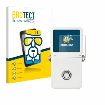Parte frontal de un envase de producto con el logotipo de la marca BROTECT. Al lado se muestra el dispositivo TC Electronic PO