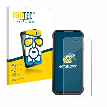 Parte frontal de un envase de producto con el logotipo de la marca BROTECT. Al lado se muestra el dispositivo iiiF150 B2 Pro c