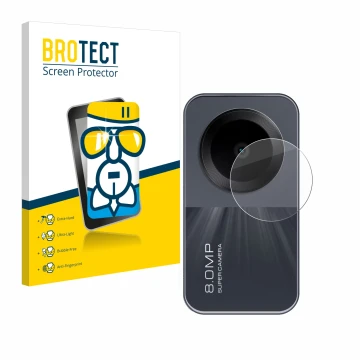 Parte frontal de un envase de producto con el logotipo de la marca BROTECT. Al lado se muestra el dispositivo Xiaomi Redmi Pad