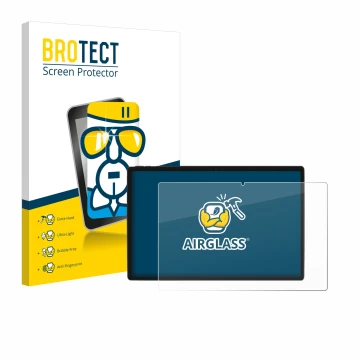 Parte frontal de un envase de producto con el logotipo de la marca BROTECT. Al lado se muestra el dispositivo Goodtel G10 con 