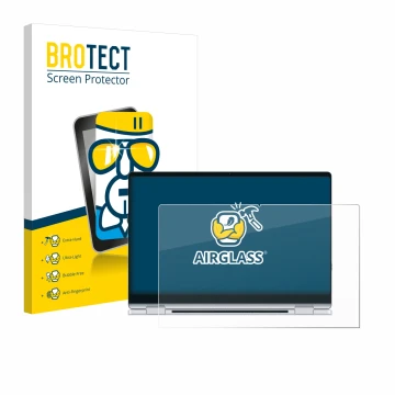 Parte frontal de un envase de producto con el logotipo de la marca BROTECT. Al lado se muestra el dispositivo Samsung Galaxy B