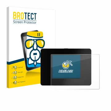 Parte frontal de un envase de producto con el logotipo de la marca BROTECT. Al lado se muestra el dispositivo REINER SCT Authe