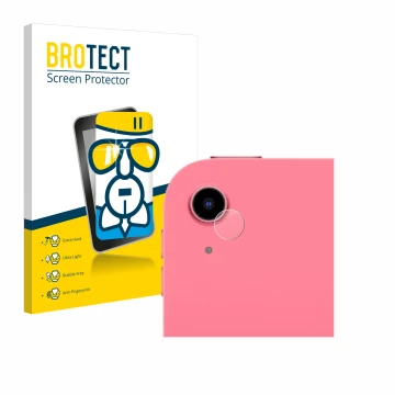 Parte frontal de un envase de producto con el logotipo de la marca BROTECT. Al lado se muestra el dispositivo Apple iPad 10.9