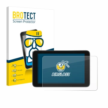 Parte frontal de un envase de producto con el logotipo de la marca BROTECT. Al lado se muestra el dispositivo YoloLiv YoloBox 