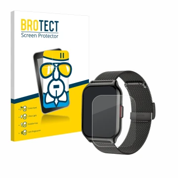Parte frontal de un envase de producto con el logotipo de la marca BROTECT. Al lado se muestra el dispositivo Narcid P95 2