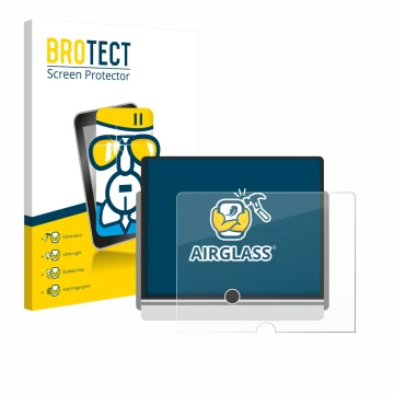 Parte frontal de un envase de producto con el logotipo de la marca BROTECT. Al lado se muestra el dispositivo Lexus LBX 2024 c