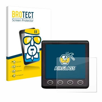 Parte frontal de un envase de producto con el logotipo de la marca BROTECT. Al lado se muestra el dispositivo Nasa Marine Inst