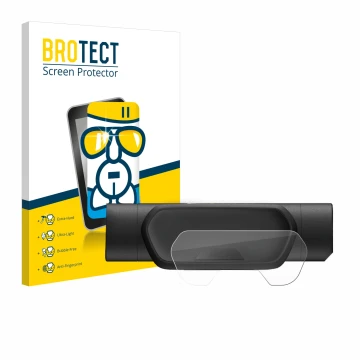 Parte frontal de un envase de producto con el logotipo de la marca BROTECT. Al lado se muestra el dispositivo Segway Ninebot e