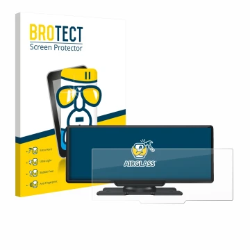 Parte frontal de un envase de producto con el logotipo de la marca BROTECT. Al lado se muestra el dispositivo Lamto 9.26