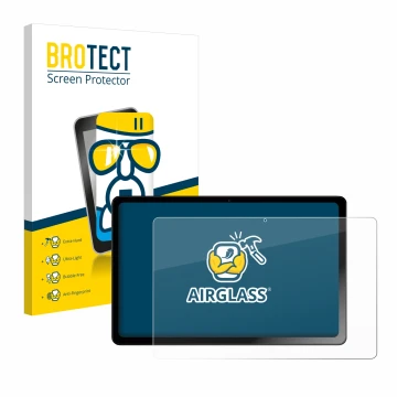 Parte frontal de un envase de producto con el logotipo de la marca BROTECT. Al lado se muestra el dispositivo HMD T21 con su p