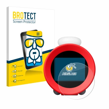 Parte frontal de un envase de producto con el logotipo de la marca BROTECT. Al lado se muestra el dispositivo Nintendo Sound C