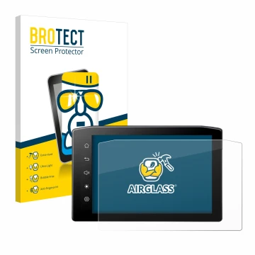 Parte frontal de un envase de producto con el logotipo de la marca BROTECT. Al lado se muestra el dispositivo Ekiy MTC07 6.25