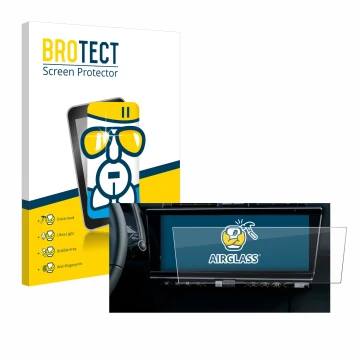 Parte frontal de un envase de producto con el logotipo de la marca BROTECT. Al lado se muestra el dispositivo DS 7 Facelift (2