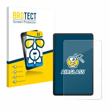 Parte frontal de un envase de producto con el logotipo de la marca BROTECT. Al lado se muestra el dispositivo Redmagic Nova Ga