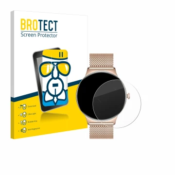 Parte frontal de un envase de producto con el logotipo de la marca BROTECT. Al lado se muestra el dispositivo LIGE FV12 1.43