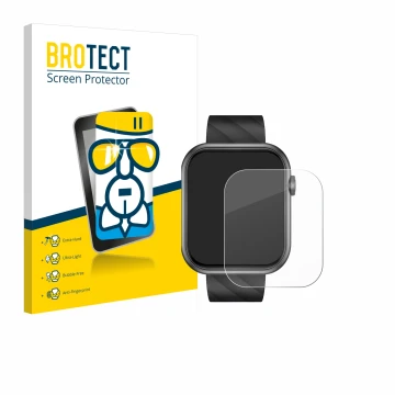 Parte frontal de un envase de producto con el logotipo de la marca BROTECT. Al lado se muestra el dispositivo Bekomiya Smartwa